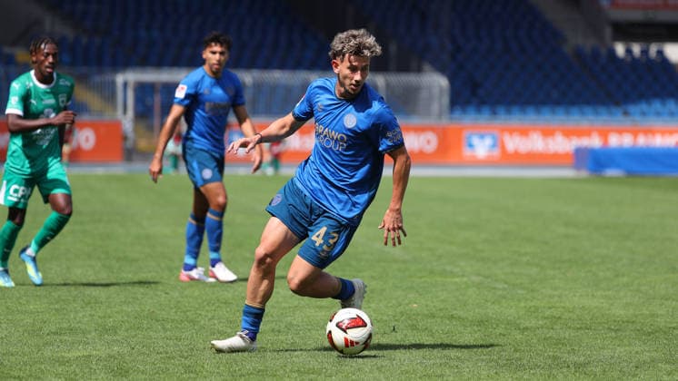 Eintracht vs. RAAL La Louviere, Testspiel Braunschweig, 01.08.2026, Fußball, Herren, Saison 2026 2027, Testspiel, Eintracht Braunschweig vs. RAAL La Louviere: Damjan Kovacevic (Eintracht Braunschweig) Deutschland *** Eintracht vs. RAAL La Louvière, Friendly Match in Braunschweig, August 1, 2026, Soccer, Men s, 2026–2027 Season, Friendly Match, Eintracht Braunschweig vs. RAAL La Louvière, Damjan Kovacevic, Eintracht Braunschweig, Germany