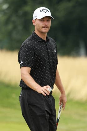 Rocket Classic DETROIT, MICHIGAN - AUGUST 1: Rasmus Hojgaard of Denmark lines up his putt on the 17th green during the third round of the Rocket Classic 2026 at the Detroit Country Club in Detroit, Michigan, MI, USA Saturday, August 1, 2026. Detroit Michigan United States  Copyright: xJorgexLemusx originalFilename:lemus-rocketcl260801_npCwX.jpg