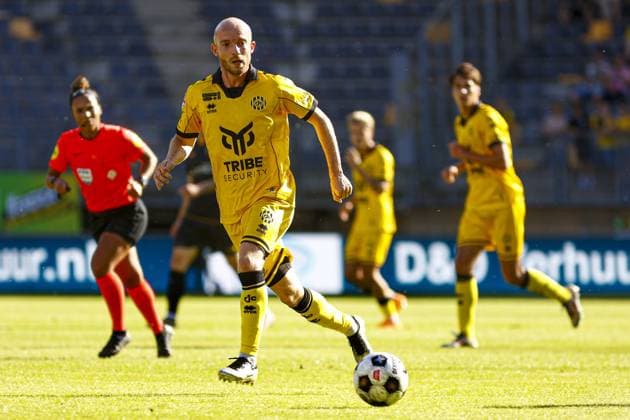 KERKRADE , 01-08-2026 ,Parkstad Limburg Stadium , 2026 2027 , Dutch Keuken Kampioen Divisie football , Pre-season friendly match between Roda JC and Alemannia Aachen , pictures shows Roda JC player Jerome Deom Roda JC - Alemannia Aachen  x205376416x Copyright: