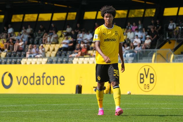 Samstag, 01.08.2026 Saison 2026 2027 1. Runde DFB Pokal der Junioren im BVB Fußballpark Hohenbuschei, Dortmund, Germany. BV Borussia Dortmund U19 - Holstein Kiel U19. Liam Claude Kante (BVB) *** Saturday, August 1, 2026 2026–2027 Season, 1st Round of the DFB Junior Cup at BVB Fußballpark Hohenbuschei, Dortmund, Germany BV Borussia Dortmund U19 vs. Holstein Kiel U19 Liam Claude Kante BVB