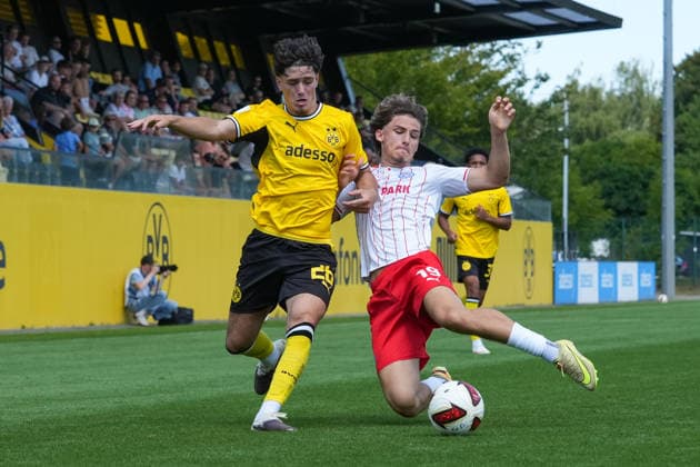 Samstag, 01.08.2026 Saison 2026 2027 1. Runde DFB Pokal der Junioren im BVB Fußballpark Hohenbuschei, Dortmund, Germany. BV Borussia Dortmund U19 - Holstein Kiel U19. Lyon Tepic (BVB) *** Saturday, August 1, 2026 2026–2027 Season 1st Round of the DFB Junior Cup at BVB Fußballpark Hohenbuschei, Dortmund, Germany BV Borussia Dortmund U19 Holstein Kiel U19 Lyon Tepic BVB