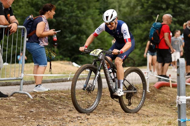 01.08.2026, Monteceneri, Monte Ceneri, 2026 UEC MTB European Championship, EM, Europameisterschaft XCO Men U23 s Final (cross country olympic) Romain Debord 26 (FRA) Monteceneri Monte Ceneri Ticino Switzerland *** August 1, 2026, Monteceneri, Monte Ceneri, 2026 UEC MTB European Championship XCO Men s U23 Final, Cross Country Olympic, Romain Debord, 26, FRA, Monteceneri, Monte Ceneri, Ticino, Switzerland Copyright: xJustPictures.ch FrancescoxMinghettix jp-en-FrMi-_NG_0027