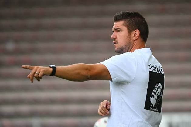 Sporting Charleroi v Rayo Vallecano - Jupiler Pro League Friendly CHARLEROI, BELGIUM - AUGUST 01 : Kohnen Mario head coach of Sporting Charleroi during the Jupiler Pro League friendly match between Sporting Charleroi and Rayo Vallecano de Madrid on August 1, 2026 in Charleroi, Belgium, 01 08 2026 Charleroi Belgium  Copyright: xVincentxKalutx