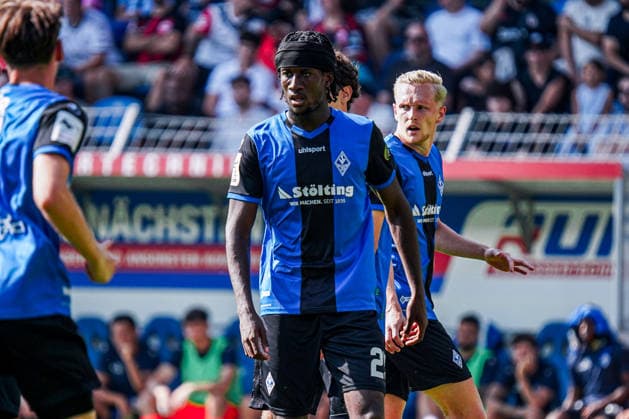 Deutschland: Fussball 2026 2027 , Testspiel , Freundschaftsspiel - SV Waldhof Mannheim vs. SG Einracht Frankfurt - Carl-Benz-Stadion (Mannheim) : Jid Okeke (SV Waldhof Mannheim, 25) Mimik, Gesichtsausdruck, Emotion Mannheim Carl-Benz-Stadion Deutschland *** Germany Soccer 2026 2027, Exhibition Match, Friendly Match SV Waldhof Mannheim vs. SG Eintracht Frankfurt, Carl Benz Stadium, Mannheim, Jid Okeke, SV Waldhof Mannheim, 25 facial expressions, emotions, Mannheim, Carl Benz Stadium, Germany Copyright: xBennetxLongx