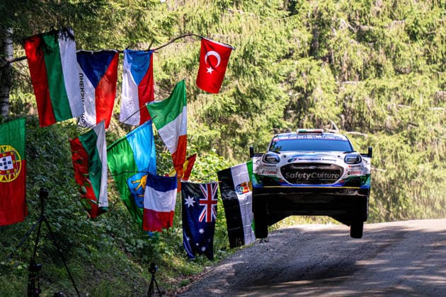 MOTORSPORTS - Rally - 2026 WRC, Motorsport Rallye, WM Rally Finland Photo by IPA ABACAPRESS.COM87163571 - Joshua McErlean (IRL) and Eoin Treacy (IRL) in an M Ford World Rally Team Ford Puma Rally1 in action during the FIA WRC SECTO RALLY FINLAND in Jyväskylä, Finland, July 30–August 2, 2026. Finland Finland  Copyright: xIPAxSport ABACAx