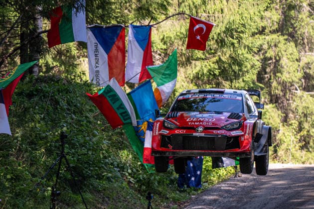 MOTORSPORTS - Rally - 2026 WRC, Motorsport Rallye, WM Rally Finland Photo by IPA ABACAPRESS.COM87163569 - Sébastien Ogier (FRA) and Julien Ingrassia (FRA) in a Toyota GR Yaris Rally1 from Toyota Gazoo Racing WRT in action during the FIA WRC SECTO RALLY FINLAND in Jyväskylä, Finland, July 30–August 2, 2026. Finland Finland  Copyright: xIPAxSport ABACAx