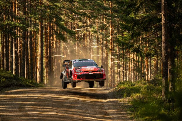 IPA87163951 - Elfyn Evans (GBR) and Scott Martin (GBR) in a Toyota GR Yaris Rally1 from Toyota Gazoo Racing WRT in action during the FIA WRC, Motorsport Rallye, WM SECTO RALLY FINLAND in Jyväskylä, Finland, July 30–August 2, 2026.  Copyright: xFedericoxManoni IPAxSportx xx 87163951