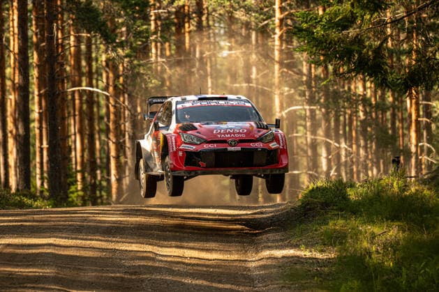 IPA87163981 - Sébastien Ogier (FRA) and Julien Ingrassia (FRA) in a Toyota GR Yaris Rally1 from Toyota Gazoo Racing WRT in action during the FIA WRC, Motorsport Rallye, WM SECTO RALLY FINLAND in Jyväskylä, Finland, July 30–August 2, 2026.  Copyright: xFedericoxManoni IPAxSportx xx 87163981