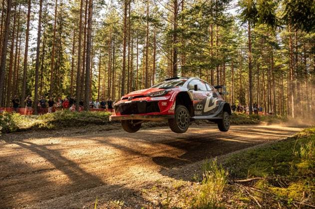 IPA87163995 - Elfyn Evans (GBR) and Scott Martin (GBR) in a Toyota GR Yaris Rally1 from Toyota Gazoo Racing WRT in action during the FIA WRC, Motorsport Rallye, WM SECTO RALLY FINLAND in Jyväskylä, Finland, July 30–August 2, 2026.  Copyright: xFedericoxManoni IPAxSportx xx 87163995