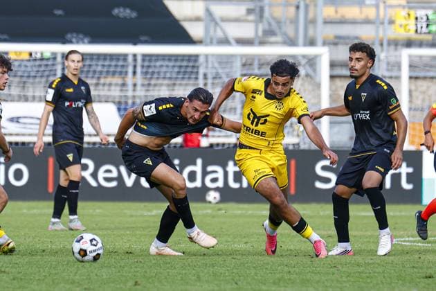 KERKRADE , 01-08-2026 ,Parkstad Limburg Stadium , 2026 2027 , Dutch Keuken Kampioen Divisie football , Pre-season friendly match between Roda JC and Alemannia Aachen , pictures shows Roda JC player Nadir Maoujoudi Roda JC - Alemannia Aachen  x205379296x Copyright: