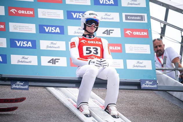 Wisla 01.08.2026 Ski jumping, Skispringen, Ski, nordisch FIS Summer Grand Prix 2026 on Adam Malysz Wisla Malinka Hill. Day 1. Training. --- Skoki Narciarskie. FIS Letnie Grand Prix 2026 na Skoczni im. Adama Malysza w Wisle Malince. Dzien 1. Trening Persons shown : Kacper Tomasiak Fot. Kai Taller Arena Akcji NEWSPIX.PL --- newspix.pl POLAND OUT! 