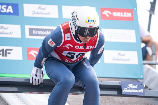 Wisla 01.08.2026 Ski jumping, Skispringen, Ski, nordisch FIS Summer Grand Prix 2026 on Adam Malysz Wisla Malinka Hill. Day 1. Training. --- Skoki Narciarskie. FIS Letnie Grand Prix 2026 na Skoczni im. Adama Malysza w Wisle Malince. Dzien 1. Trening Persons shown : Piotr Zyla Fot. Kai Taller Arena Akcji NEWSPIX.PL --- newspix.pl POLAND OUT! 