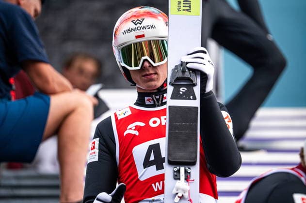 Wisla 01.08.2026 Ski jumping, Skispringen, Ski, nordisch FIS Summer Grand Prix 2026 on Adam Malysz Wisla Malinka Hill. Day 1. Training. --- Skoki Narciarskie. FIS Letnie Grand Prix 2026 na Skoczni im. Adama Malysza w Wisle Malince. Dzien 1. Trening Persons shown : Pawel Wasek Fot. Kai Taller Arena Akcji NEWSPIX.PL --- newspix.pl POLAND OUT! 
