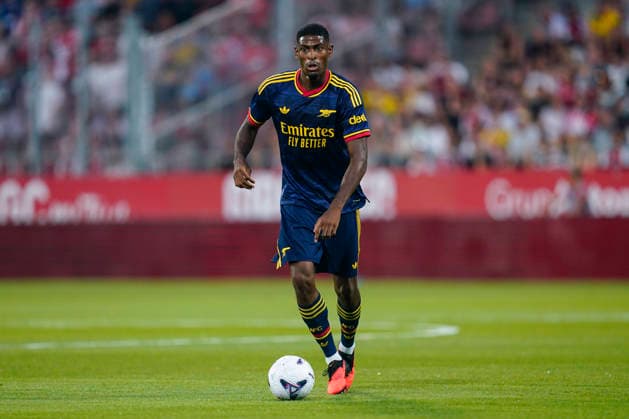 ESP:Girona FC - Arsenal FC . Friendly match 2026-2027 Cristhian Mosquera of Arsenal FC during the Costa Brava Trophy match 2026-2027, between Girona FC and Arsenal FC played at Montilivi Stadium on August 01, 2026 in Girona, Spain. kpng Copyright: xSergioxRuizx xPRESSINx PS_2627_GIR_ARS_004