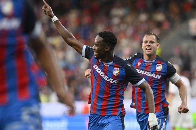 2. kolo prvni fotbalove ligy: Viktoria Plzen - Zbrojovka Brno, 1. srpna 2026, Plzen. Radost Plzne. (CTKxPhoto MiroslavxChaloupka) CTKPhotoP2026080104870  CTKPhotoP2026080104870