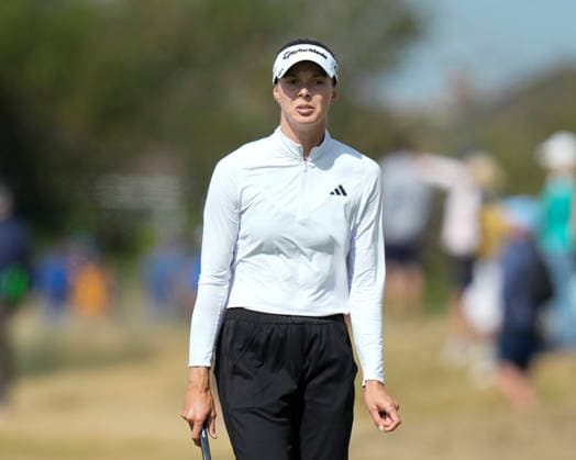 LYTHAM, ENGLAND - AUGUST 1: Esther Henseleit (GER) walks down the 14th hole during Round 3 at the 50th AIG Women™s Open Championship at the Royal Lytham and St Anne™s Golf Club, Lytham on August 1, 2026 in Lancashire, England The 50th AIG Women™s Open Championship
