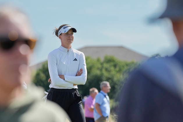 LYTHAM, ENGLAND - AUGUST 1: Esther Henseleit (GER) walks from the fourteenth tee during Round 3 at the 50th AIG Women™s Open Championship at the Royal Lytham and St Anne™s Golf Club, Lytham on August 1, 2026 in Lancashire, England The 50th AIG Women™s Open Championship