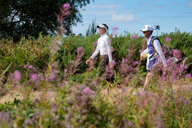 LYTHAM, ENGLAND - AUGUST 1: Esther Henseleit (GER) walks from the fifteenth tee during Round 3 at the 50th AIG Women™s Open Championship at the Royal Lytham and St Anne™s Golf Club, Lytham on August 1, 2026 in Lancashire, England The 50th AIG Women™s Open Championship