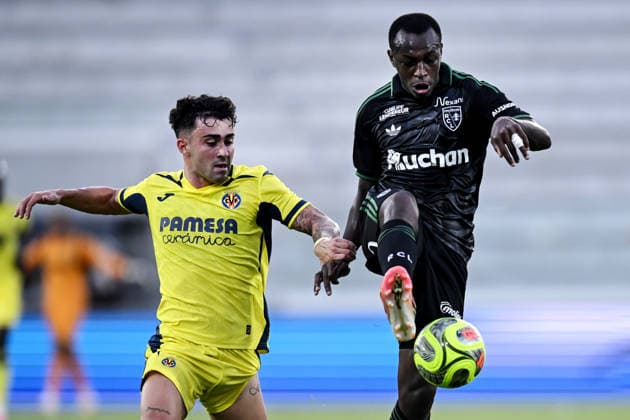 Db Como 01 08 2026 - Como Cup Lens-Villareal foto Daniele Buffa Image nella foto: Alberto Moleiro-Saud Abdulhamid 