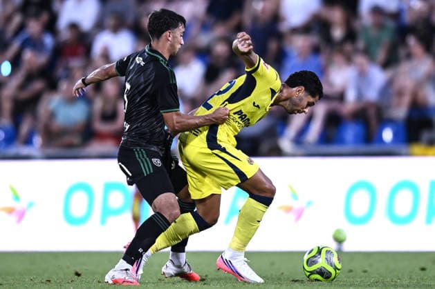 Db Como 01 08 2026 - Como Cup Lens-Villareal foto Daniele Buffa Image nella foto: Andrija Bulatovic-Ayoze Perez Gutierrez 