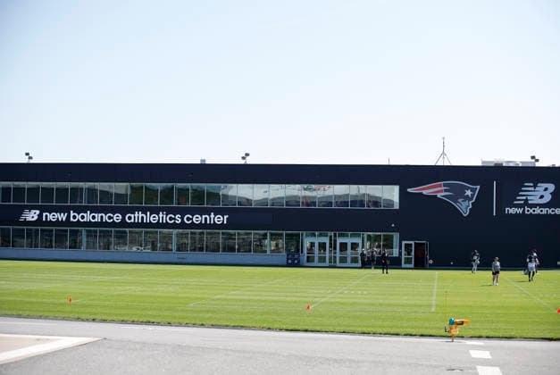 FOXBOROUGH, MA - AUGUST 01: General view of the newly built Athletic Center prior to New England Patriots Training Camp on August 1, 2026, at Gillette Stadium in Foxborough, MA. (Photo by M. Anthony Nesmith Icon Sportswire) NFL, American Football Herren, USA AUG 01 New England Patriots Training Camp EDITORIAL USE ONLY Icon26080102