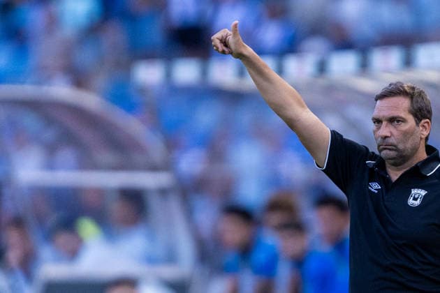 August 1, 2026, Coimbra, Coimbra, Portugal: Coimbra, August 1 - Luis Tralhao head coach of SCU Torreense is seen on action during the FC Porto x SCU Torreense match for the Supertaca Candido de Oliveira Placard 2026 Final at Estadio Cidade de Coimbra on August 1 of 2026 FC Porto X SCU Torreense - Supertaca Candido De Oliveira Placard 2026 Final  - ZUMAl192 20260801_zsp_l192_008 Copyright: xMiguelxLemosx