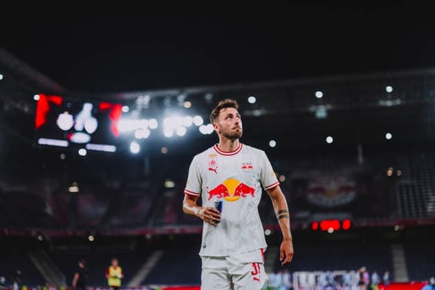 ADMIRAL Bundesliga MD1 FC Red Bull Salzburg vs. TSV Hartberg SALZBURG, AUSTRIA AUGUST 01, 2026: Dominik Schmid of FC Red Bull Salzburg after the ADMIRAL Bundesliga match FC Red Bull Salzburg vs. TSV Hartberg at Red Bull Arena in Salzburg, Austria. ( Copyright: xFCxRedxBullxSalzburgxGmbHx RBS_AS_6860