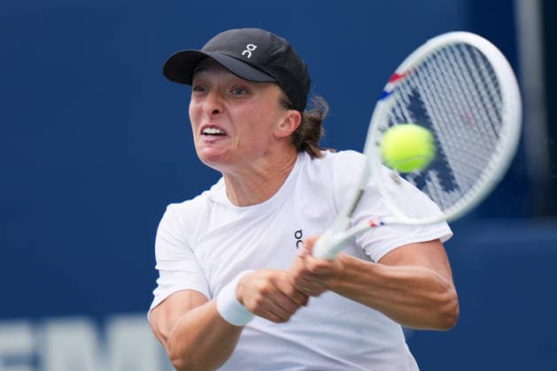 National Bank Open 2026 - Day 1 TORONTO, CANADA - AUGUST 1: Iga Swiatek of Poland attends a practice session during the WTA, Tennis Damen 1000 National Bank Open in Toronto, Ontario, Canada on August 1, 2026. Mert Alper Dervis Anadolu Ontario Canada. Editorial use only. Please get in touch for any other usage.  Copyright: x2026xAnadoluxMertxAlperxDervisx