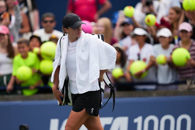 National Bank Open 2026 - Day 1 TORONTO, CANADA - AUGUST 1: Iga Swiatek of Poland attends a practice session during the WTA, Tennis Damen 1000 National Bank Open in Toronto, Ontario, Canada on August 1, 2026. Mert Alper Dervis Anadolu Ontario Canada. Editorial use only. Please get in touch for any other usage.  Copyright: x2026xAnadoluxMertxAlperxDervisx