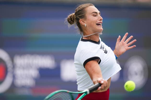 National Bank Open 2026 - Day 1 TORONTO, CANADA - AUGUST 1: Aryna Sabalenka attends a practice session during the WTA, Tennis Damen 1000 National Bank Open in Toronto, Ontario, Canada on August 1, 2026. Mert Alper Dervis Anadolu Ontario Canada. Editorial use only. Please get in touch for any other usage.  Copyright: x2026xAnadoluxMertxAlperxDervisx
