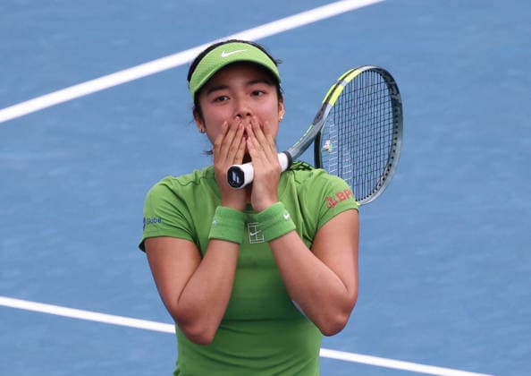 August 1, 2026, Washington, Columbia, USA: ALEXANDRA EALA of Philippines after the match against N. Osaka of Japan in semi-finals of Mubadala Washington DC, USA. Eala won 6:4, 6:2 Washington USA - ZUMAc278 20260801_zsp_c278_044 Copyright: xMarcinxCholewinskix