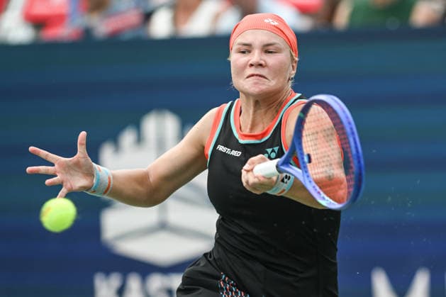 August 1, 2026, Washington, D.C, U.S: DIANA SHNAIDER hits a forehand during her semifinal loss to Jessica Pegula at the Rock Creek Tennis Center. Washington U.S - ZUMAg196 20260801_zap_g196_017 Copyright: xKylexGustafsonx