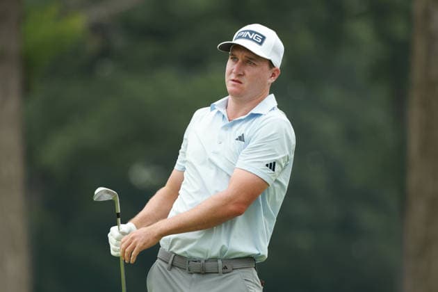 Rocket Classic DETROIT, MICHIGAN - AUGUST 1: Matt McCarty of the United States plays his tee shot on the fifth hole during the third round of the Rocket Classic 2026 at the Detroit Country Club in Detroit, Michigan, MI, USA Saturday, August 1, 2026. Detroit Michigan United States  Copyright: xJorgexLemusx originalFilename:lemus-rocketcl260801_np4Sq.jpg