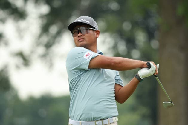Rocket Classic DETROIT, MICHIGAN - AUGUST 1: Ryo Hisatsune of Japan plays his tee shot on the fifth hole during the third round of the Rocket Classic 2026 at the Detroit Country Club in Detroit, Michigan, MI, USA Saturday, August 1, 2026. Detroit Michigan United States  Copyright: xJorgexLemusx originalFilename:lemus-rocketcl260801_npLgn.jpg