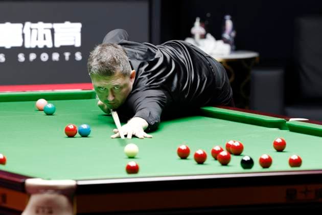 SHANGHAI, CHINA - AUGUST 01: Kyren Wilson of England plays a shot in the Semifinal match against Zhao Xintong of China on Day 6 of the 2026 Snooker Shanghai Masters at Luwan Gymnasium on August 1, 2026 in Shanghai, China.  Copyright: xChinaxNewsxServicex 111657639942