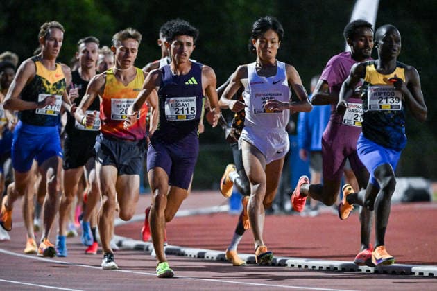 IFAM outdoor Oordegem 2026 Nagiya Mori (JAPAN) runs 5000m MEN pictured during IFAM outdoor Oordegem , on Saturday 1 August 2026 in Oordegem , Belgium . PHOTO ISOSPORT Stijn Audooren Oordegem Belgium  Copyright: xStijnxAudoorenx 20260801_215830_SA2_5884