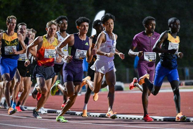 IFAM outdoor Oordegem 2026 Nagiya Mori (JAPAN) runs 5000m MEN pictured during IFAM outdoor Oordegem , on Saturday 1 August 2026 in Oordegem , Belgium . PHOTO ISOSPORT Stijn Audooren Oordegem Belgium  Copyright: xStijnxAudoorenx 20260801_215830_SA2_5886