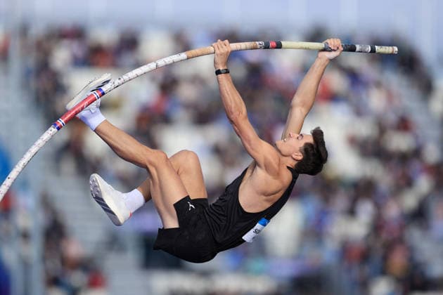 Nicholas Southgate (NZL) in action during the Men s Pole Vault Final at Scotstoun Stadium on Day 9 of the 2026 Commonwealth Games in Glasgow, Scotland on Saturday 01 August 2026. (Photo: Simon Stacpoole z) Glasgow UK Copyright: xSimonxStacpoolex xx