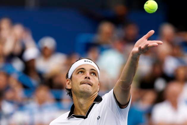 Mubadala Citi DC Tennis Open Taylor Fritz of the USA in action against Brandon Nakashima of the USA during their semi final match at the Mubadala Citi DC Open in Washington, DC, USA, 01 August 2026. WASHINGTON, DC DC UNITED STATES  Copyright: xWILLxOLIVERx