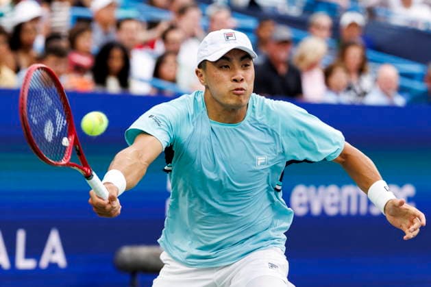 Mubadala Citi DC Tennis Open Brandon Nakashima of the USA in action against Taylor Fritz of the USA during their semi final match at the Mubadala Citi DC Open in Washington, DC, USA, 01 August 2026. WASHINGTON, DC DC UNITED STATES  Copyright: xWILLxOLIVERx