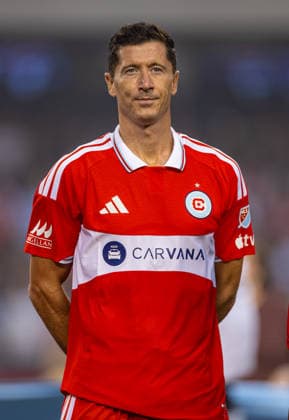 Football - Major League Soccer - Chicago Fire FC v Charlotte FC CHICAGO, USA - Saturday, August 1, 2026: Chicago Fire s Robert Lewandowski lines-up before a Major League Soccer match between Chicago Fire FC and Charlotte FC at Soldier Field. (Photo by David Rawcliffe Propaganda) CHICAGO Soldier Field ILLINOIS UNITED STATES OF AMERICA  Copyright: xDavidxRawcliffex P2026-08-01-Chicago_Fire_Charlotte-6