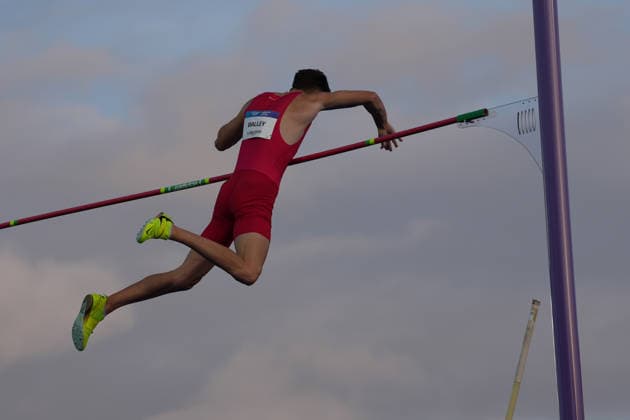 RECORD DATE NOT STATED 1st August 2026; Glasgow, Scotland; 2026 Commonwealth Games, Day Ten; Thomas Walley of Wales during the Mens Pole Vault final AlecxBrown