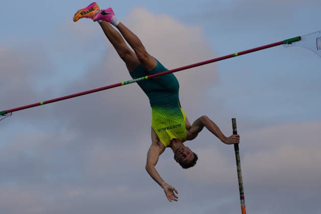 RECORD DATE NOT STATED 1st August 2026; Glasgow, Scotland; 2026 Commonwealth Games, Day Ten; Kurtis Marschall of Australia during the Mens Pole Vault final AlecxBrown