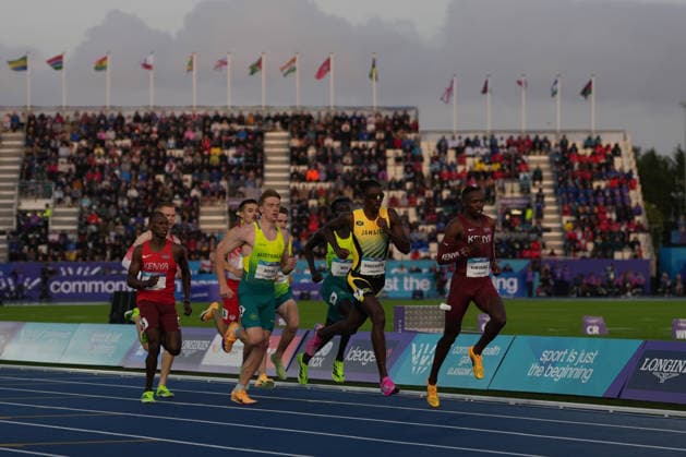 RECORD DATE NOT STATED 1st August 2026; Glasgow, Scotland; 2026 Commonwealth Games, Day Ten; general view of athletes running the Mens 800m final AlecxBrown