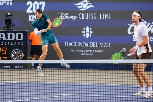LOS CABOS TENNIS OPEN 2026 LOS CABOS TENNIS OPEN 2026 FINN REYNOLDS JAMES WATT VS RYAN SEGGERMAN PATRICK TRHAC 01082026 LOS CABOS, MEXICO. Action photo of Ryan Seggerman and Patrick Trhac, during the doubles final match at the Los Cabos Tennis Open 2026 at the Cabo Sports Complex in Baja California, Mexico. Foto de accion de Ryan Seggerman y Patrick Trhac, durante juego de la final de dobles del Los Cabos Tennis Open 2026 celebrado en el Cabo Sports Complex en Baja California, Mexico. PHOTO BY IMAGENSHOP AGENCIA FOTOGRAFICA LOS CABOS BAJA CALIFORNIA MEXICO *** LOS CABOS TENNIS OPEN 2026 LOS CABOS TENNIS OPEN 2026 FINN REYNOLDS JAMES WATT VS RYAN SEGGERMAN PATRICK TRHAC 01 08 2026 LOS CABOS, MEXICO Action photo of Ryan Seggerman and Patrick Trhac during the doubles final at the 2026 Los Cabos Tennis Open at the Cabo Sports Complex in Baja California, Mexico Action photo of Ryan Seggerman and Patrick Trhac, during the doubles final match of the 2026 Los Cabos Tennis Open held at the Cabo Sports Complex in Baja California, Mexico PHOTO BY IMAGENSHOP PHOTO AGENCY LOS CABOS BAJA CALIFORNIA MEXICO Copyright: xIMAGENSHOPxAGENCIAxFOTOGRAFICAx