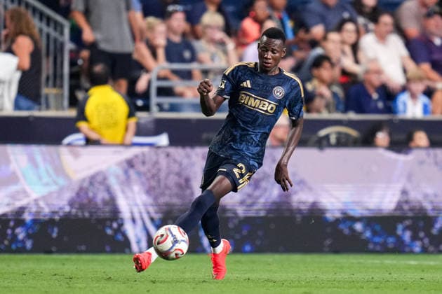 August 01, 2026: Philadelphia Union Midfielder Danley Jean Jacques (21) controls the ball during the second half of an MLS, Fussball Herren, USA match against Atlanta United at Subaru Park in Chester, Pennsylvania. CSM Chester United States of America - ZUMAc04_ 20260801_zma_c04_205 Copyright: xKylexRoddenx