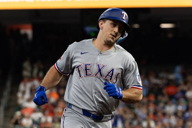 August 1, 2026, Houston, Texas, USA: Texas Rangers designated hitter JOC PEDERSON (3) runs for home after hitting a home run in the top of the third inning of a Major League Baseball game between the Texas Rangers and the Houston Astros, August 1, 2026, at Daikin Park in Houston, Texas. Houston USA - ZUMAg287 20260801_zsp_g287_034 Copyright: xMatthewxGuzmanx
