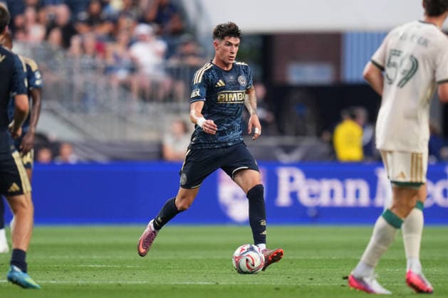 August 01, 2026: Philadelphia Union Midfielder Jovan Lukic (4) controls the ball during the first half of an MLS, Fussball Herren, USA match against Atlanta United at Subaru Park in Chester, Pennsylvania. CSM Chester United States of America - ZUMAc04_ 20260801_zma_c04_218 Copyright: xKylexRoddenx