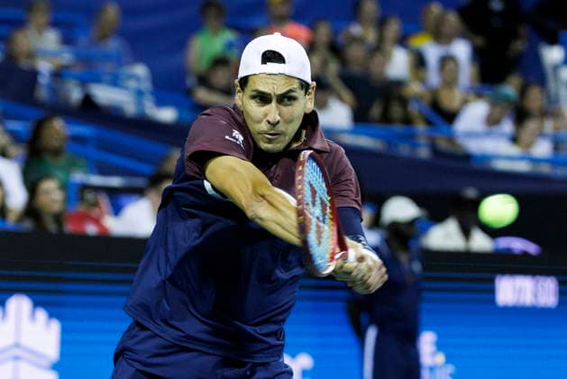 Mubadala Citi DC Tennis Open Alejandro Tabilo of Chile in action against Rafael Jodar of Spain during their semi final match at the Mubadala Citi DC OpenIn Washington, DC, USA, 01 August 2026. WASHINGTON, DC DC UNITED STATES  Copyright: xWILLxOLIVERx