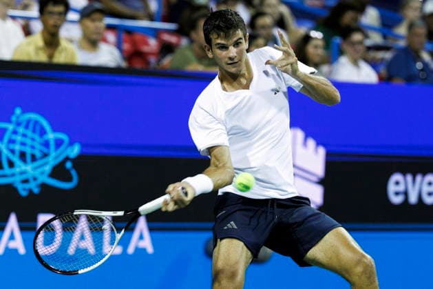 Mubadala Citi DC Tennis Open Rafael Jodar of Spain in action against Alejandro Tabilo of Chile during their semi final match at the Mubadala Citi DC OpenIn Washington, DC, USA, 01 August 2026. WASHINGTON, DC DC UNITED STATES  Copyright: xWILLxOLIVERx